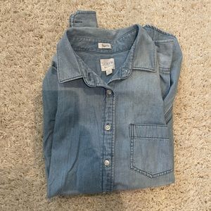 J Crew Button Up Casual Dress Shirt Women
